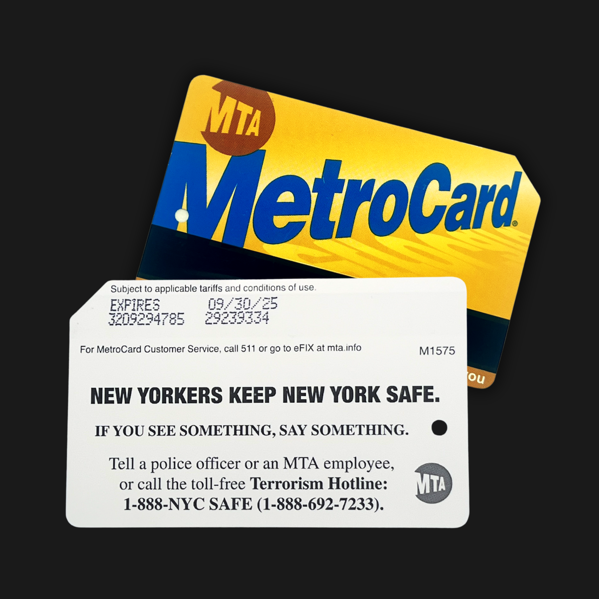 Pay-Per-Ride MetroCard, Exp. 2025